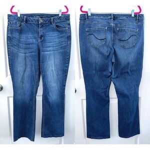 Lane Bryant mid rise boot cut jeans